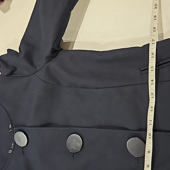 Forever 21 Retro Style Navy Coat size S - Picture 10 of 11
